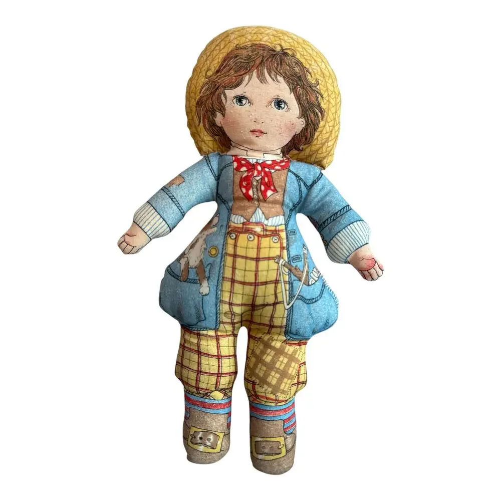 The Toy Works Reversible Boy Girl Cloth Rag Doll 12